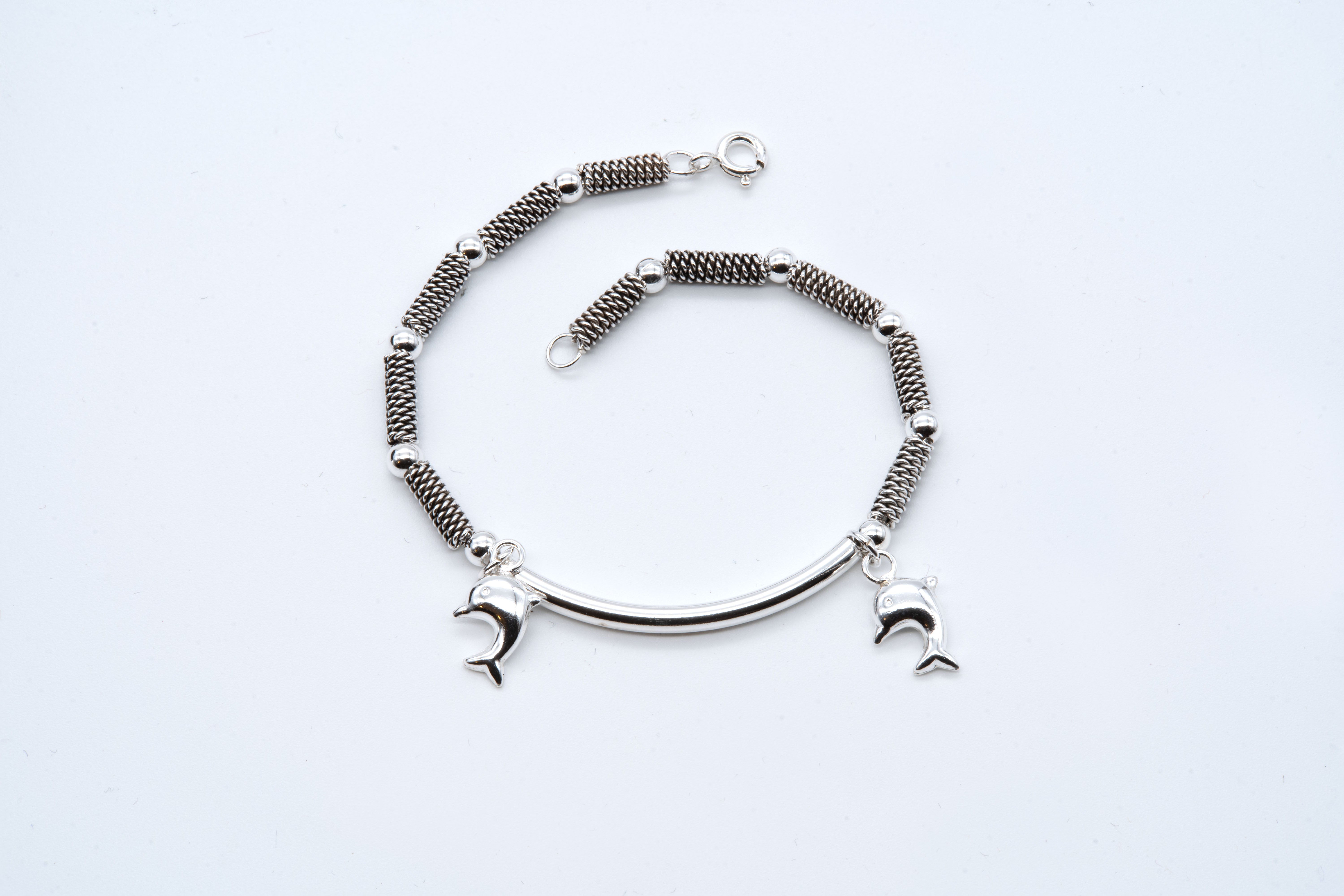 Dolphin Duo Charm Bracelet